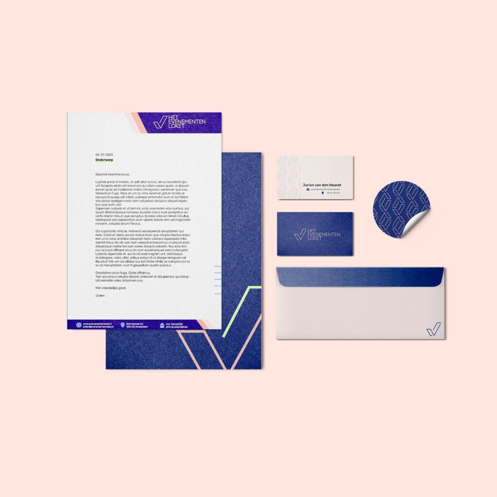 huisstijl evenementenloket em ontwerpt